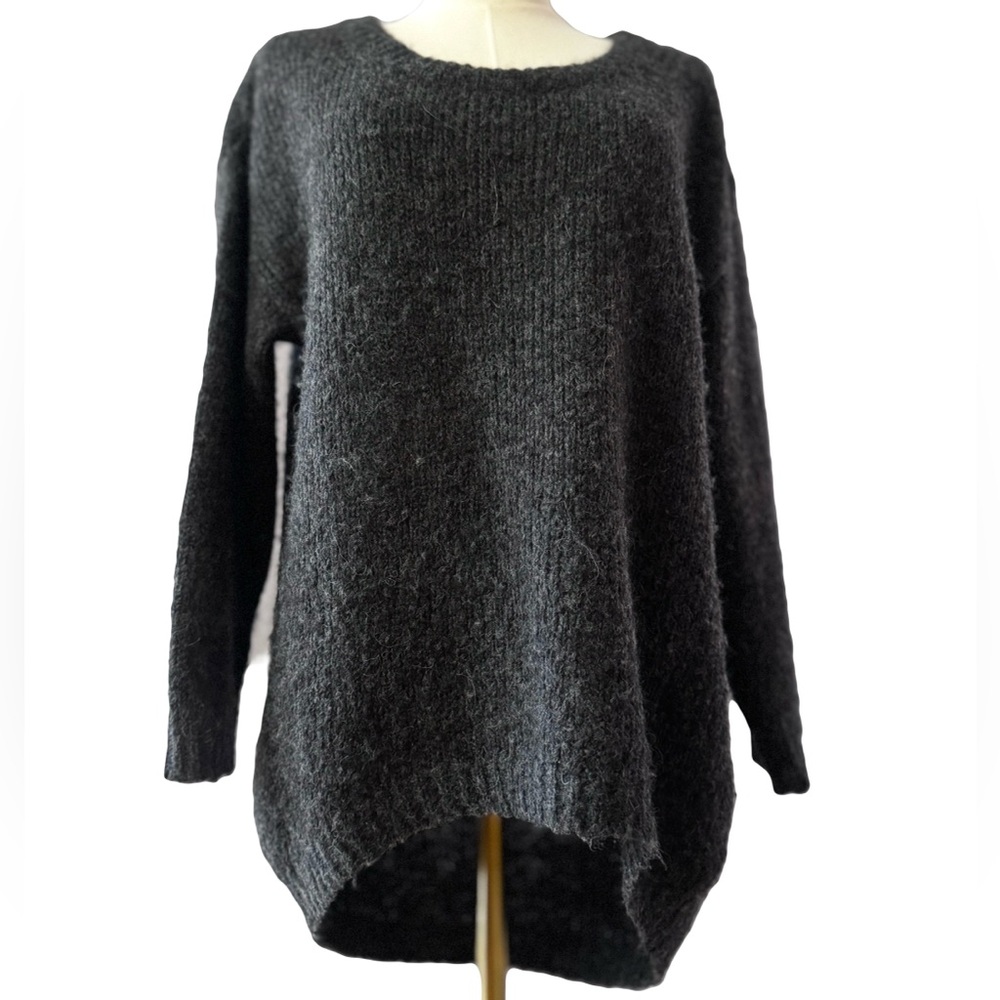 American Vintage Alpaca Wool Blend Sweater – Charcoal Gray
